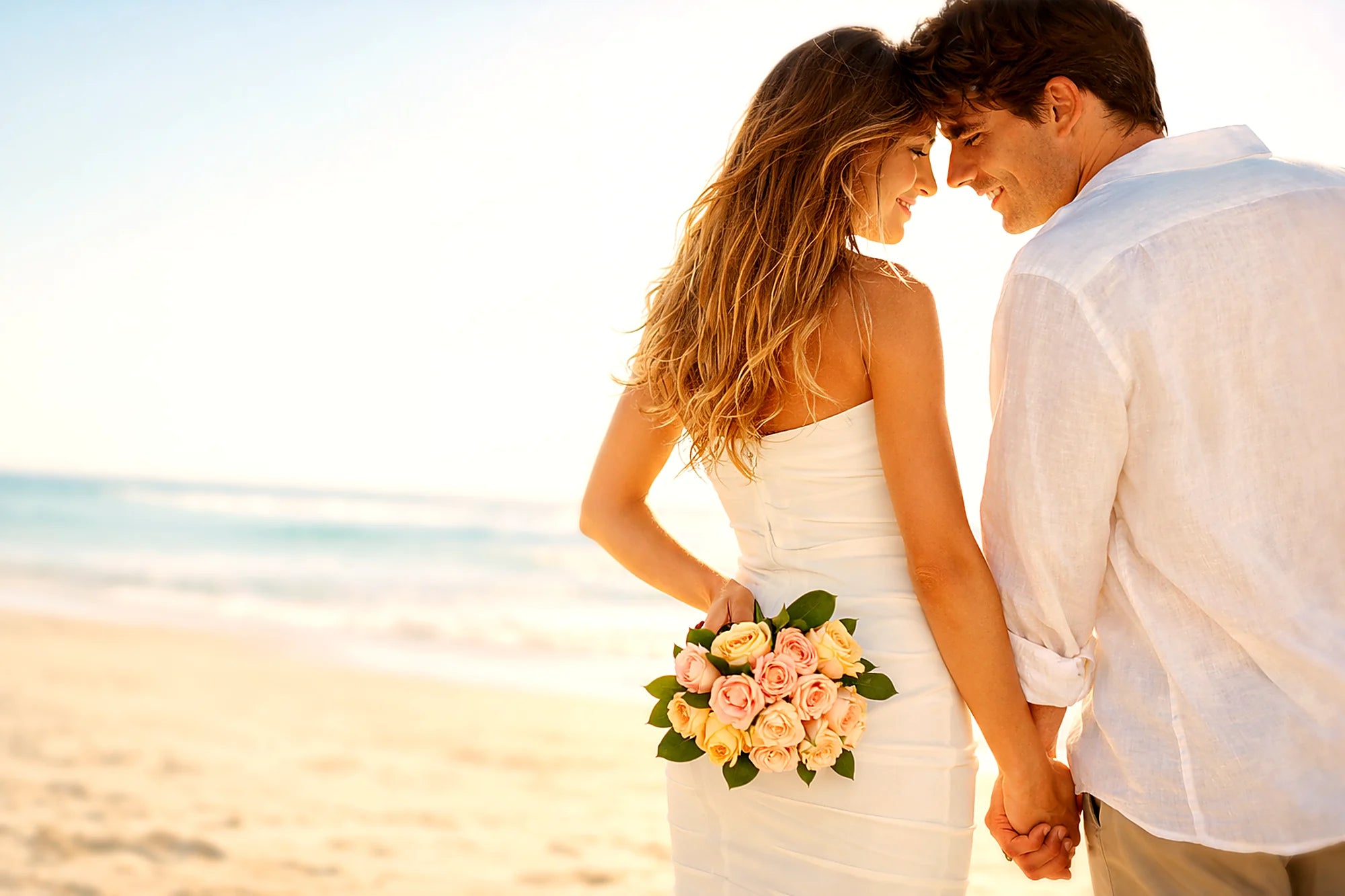 Romantic beach wedding invitations inspiration with coastal stationery styling for destination and seaside celebrations.